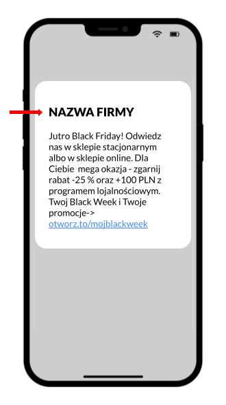 SMS z nazwą alfanumeryczną SMS z nazwą nadawcy