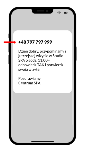 SMS z nagłówkiem numerycznym