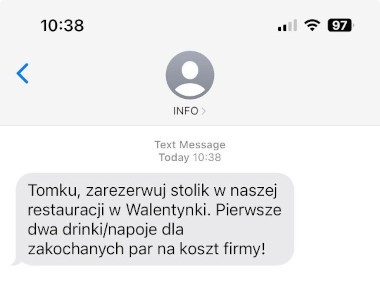 szablon wiadomosci numer 2